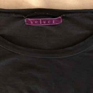 Velvet long sleeved shirt